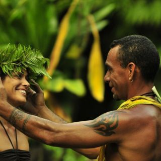 A traditional Marquesas welcome