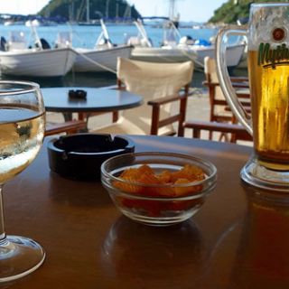 At the taverna, Paxos