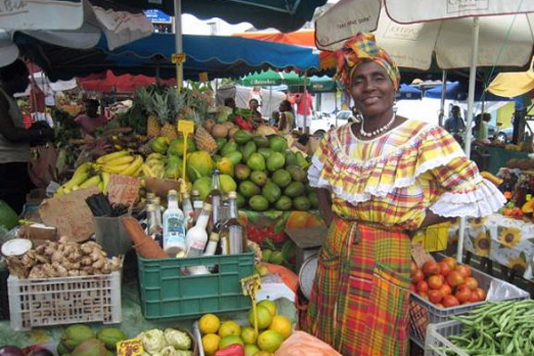 Friendly local in the fresh produce market