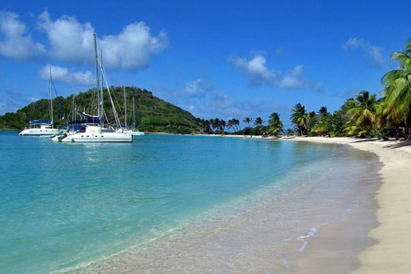 A typlically Caribbean anchorage