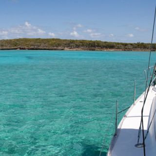 Approaching Great Abacos, Bahamas