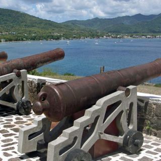 Fort Shirley overlooks Prince Rupert Bay, Dominica