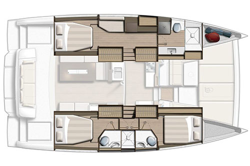 Bali 4.2 owners suite 3-cabin layout