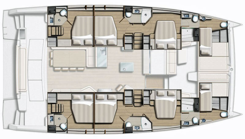 Bali 5.4 6-cabin layout