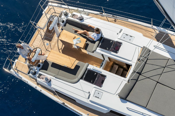 Hanse 508 Aft from Above