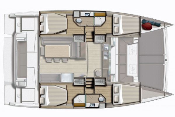 Bali 4.3 layout 4 cabins
