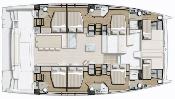 Bali 5.4 - 6 cabin layout