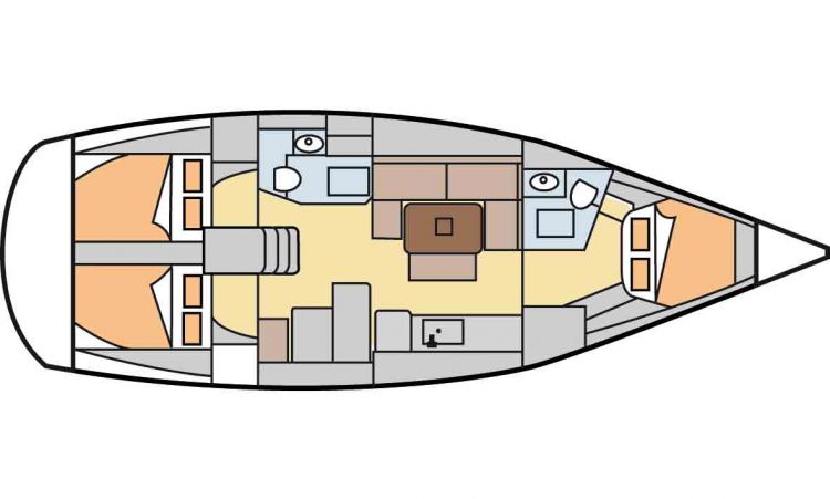 Dufour 405 Layout