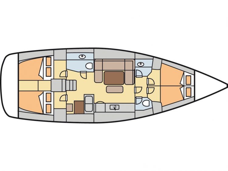 Dufour 450 Layout