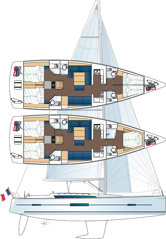 Dufour 500 Layout
