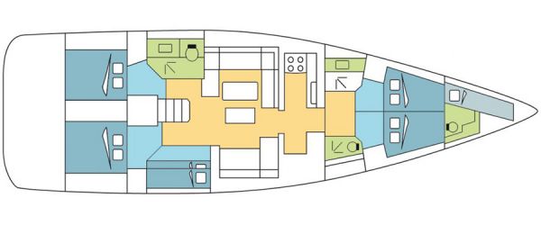Dufour 560 layout