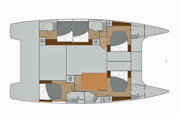 Saba 50 5-cabin layout