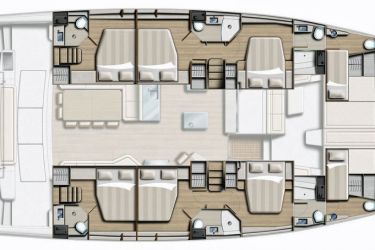 Bali 5.4 6-cabin layout