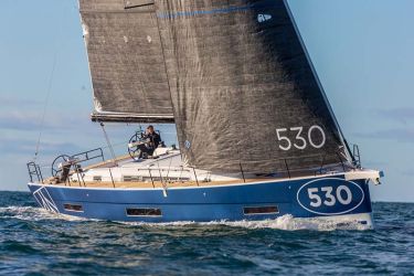 Dufour 530 on the wind