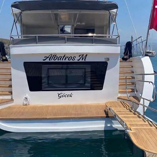 A modern gulet makes boarding and water sporting easy