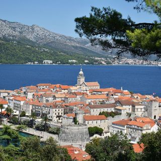 Beautiful and very popular Korčula, Croatia