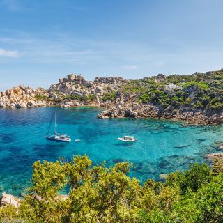 Peaceful anchorage, southern Sardinia