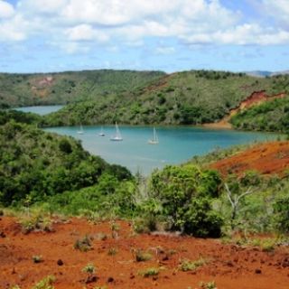 Prony Bay with its soil rich in minerals