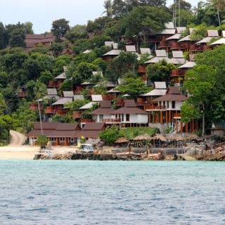 A tidy-looking Thai village passed along the way