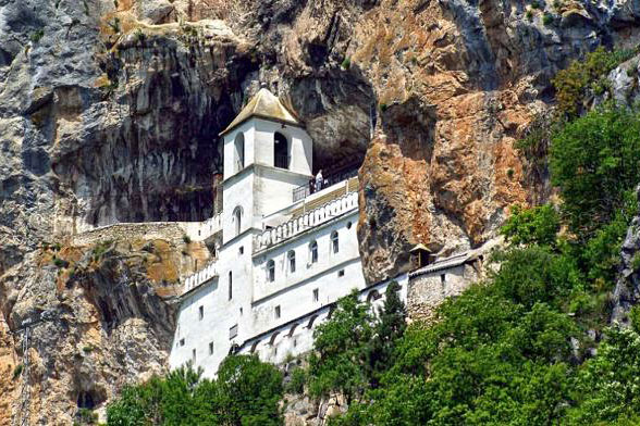 Monastry in the cliff, Montenegro