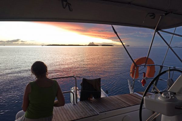 Evening relaxation  in Tahiti - P Richards