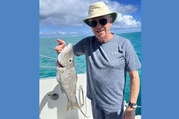 Great fishing in the Society Islands