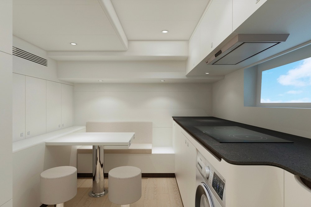 Heysea 80 crew galley