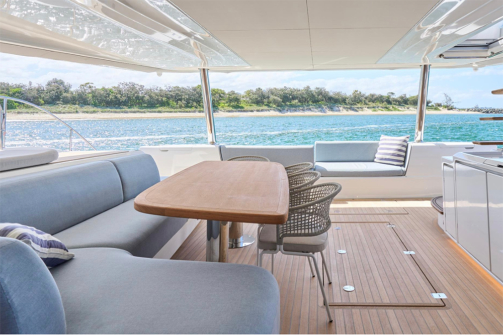 Amarea flydeck looking aft