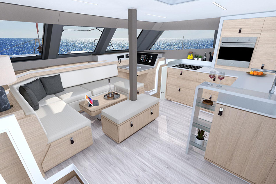 Aventura 45 saloon forward