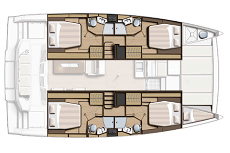 Bali 4.4 layout 4 cabin