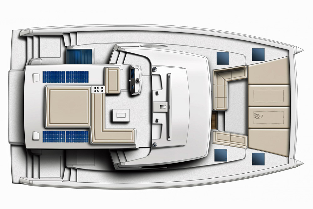 Bali 4.6 flybridge layout