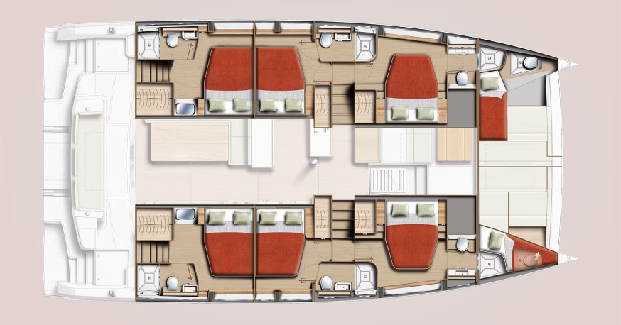 Bali 5.2 with six cabins + crew
