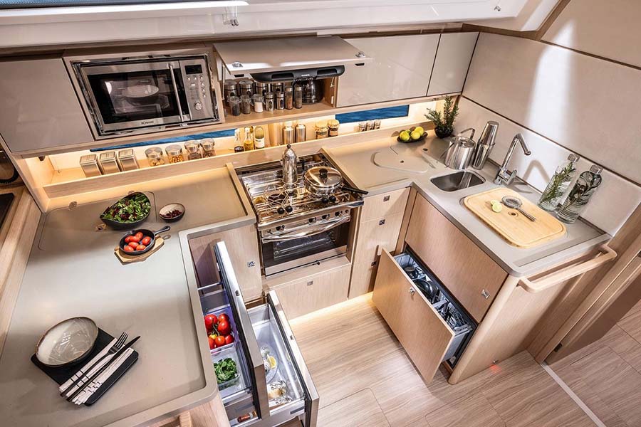 Bavaria C46 galley