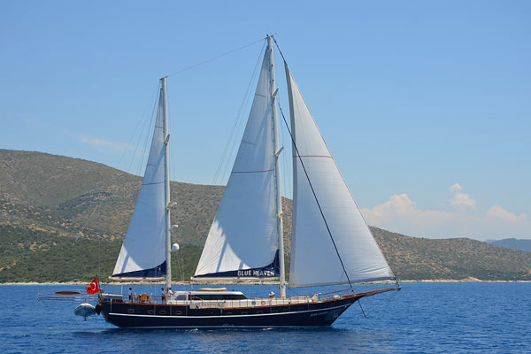 Blue Heaven under sail