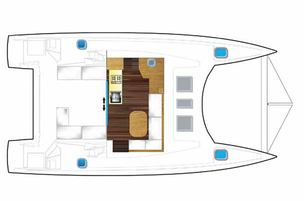 C-Cat 37 saloon layout