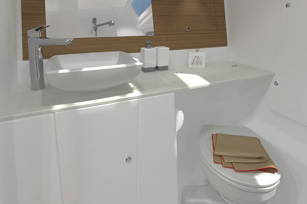 Dufour 360 bathroom