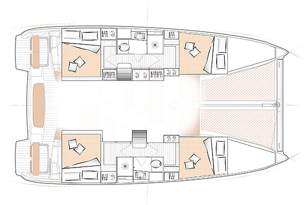 Excess 11 4-cabin layout