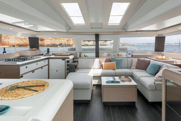 FP Elba 2019 galley area & main saloon