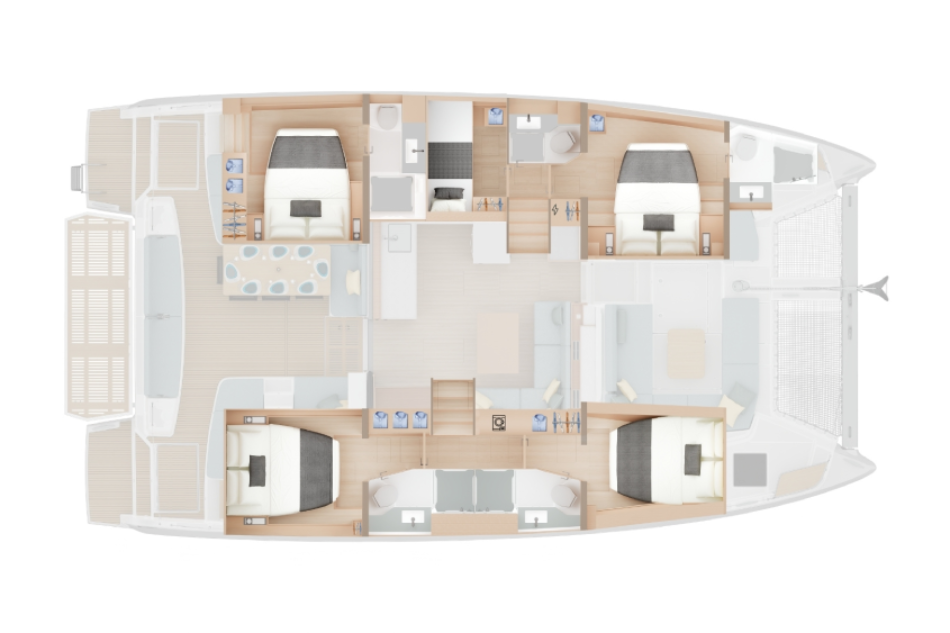Lagoon 47 5-cabin