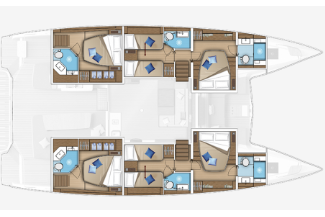 Lagoon 55 6 cabins