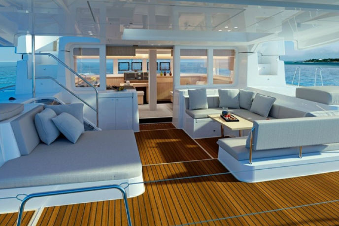 Lagoon 52 KEPI - Aft deck