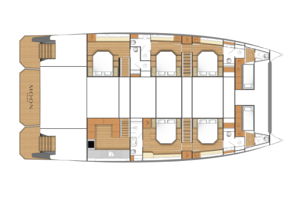Moon Power 70 MELTEMI accomodation layout