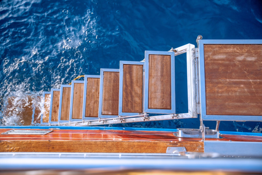Trebenna gulet swim ladder