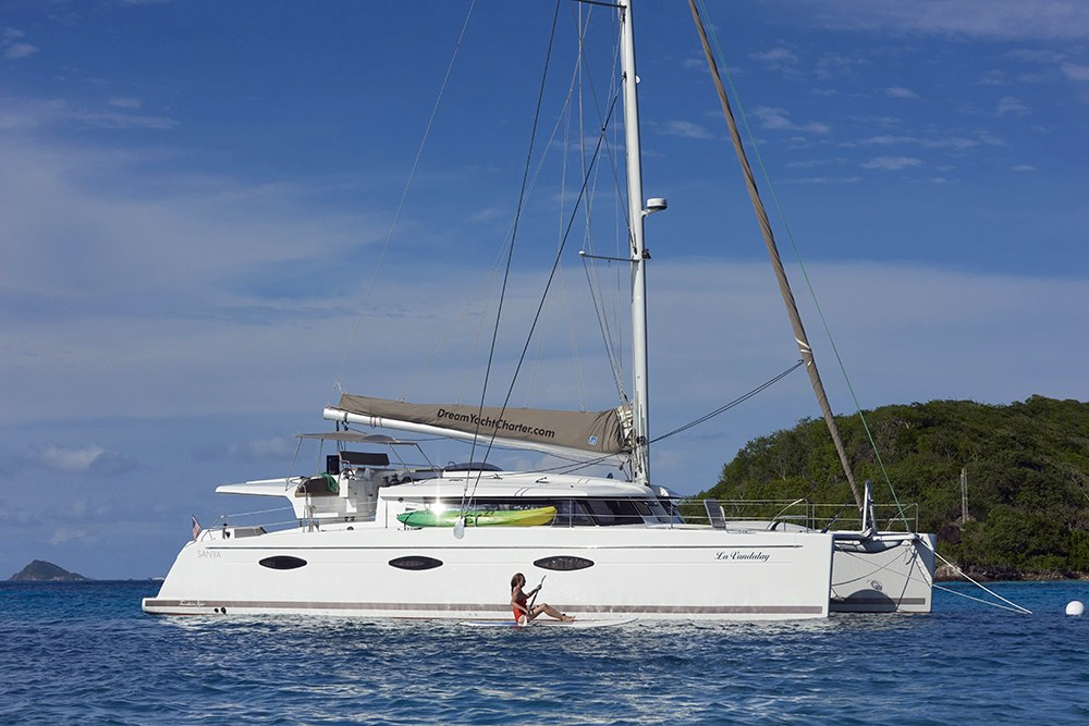 Sanya 57 at anchor