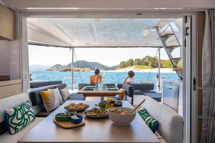 Lagoon 43 inside and out
