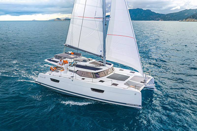 Tanna 47 under sail