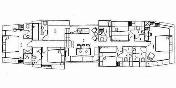 Gulet Zeynos layout