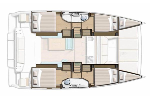 Bali Catsmart 4-cabin layout