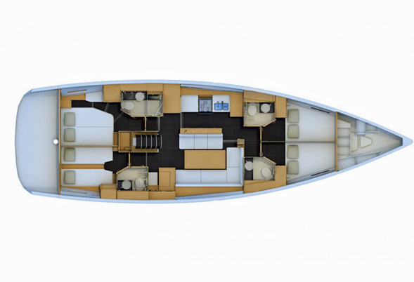 Jeanneau 54 Layout