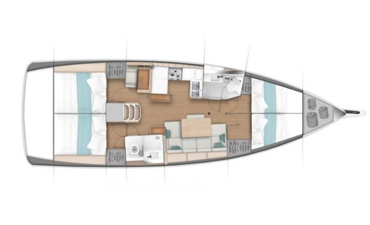 Sun Odyssey 440 Layout